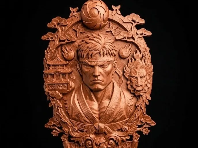 Ryu Street Fighters 3D-Bild (150 mm und 240 mm)