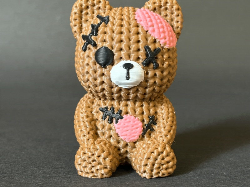 KNITTED SPOOKY BEAR