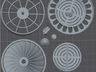 Turbofan aroma diffuser - Car vent mini Jet engine