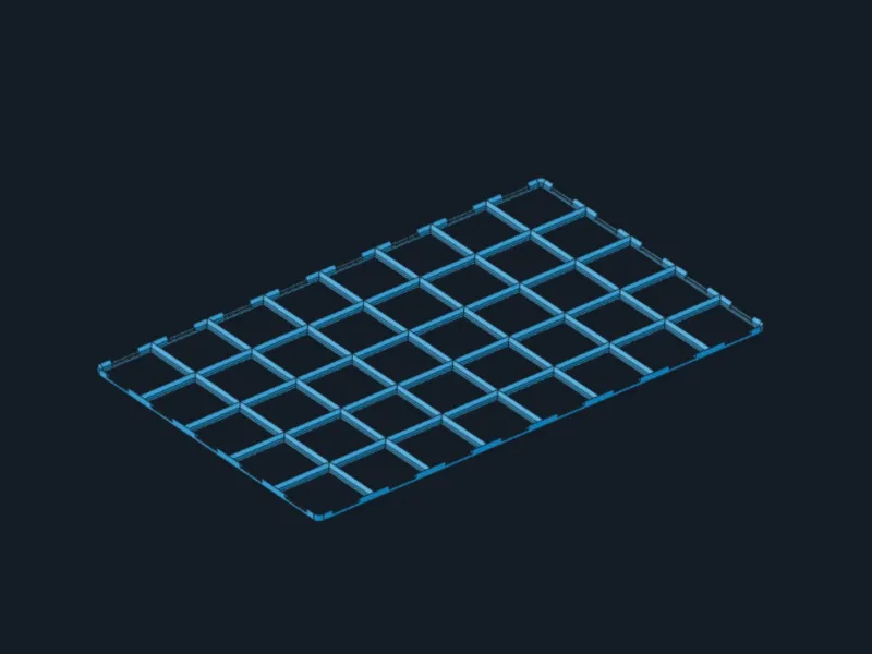 Gridfinity baseplate-8-5 Connectable