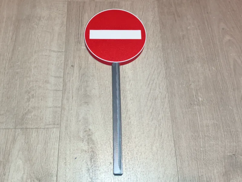 Traffic sign wand