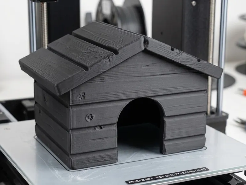 Miniature Wooden-Style Pet Shelter
