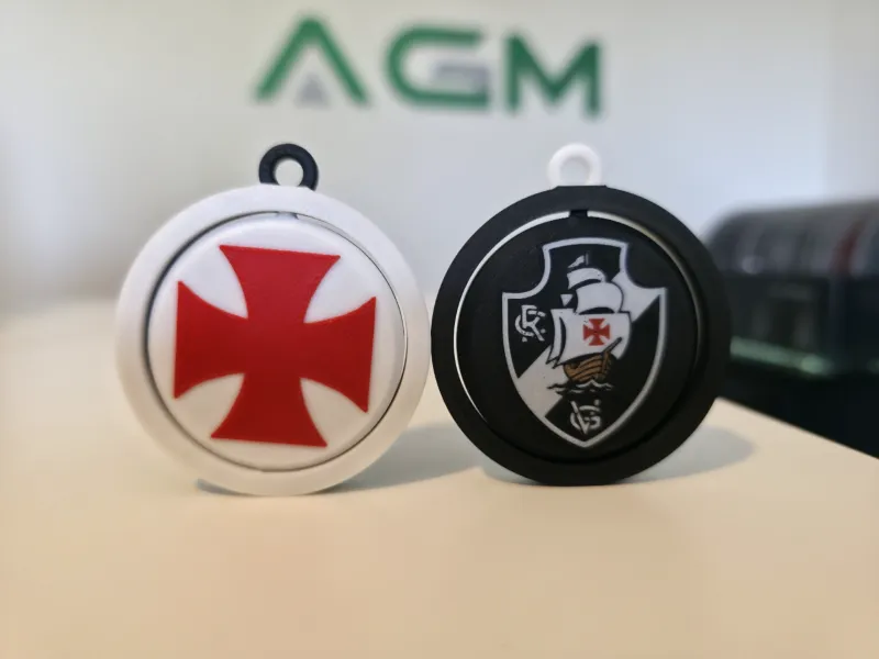 Vasco - Chaveiro Giratório Print-in-Place (2 Escudos)
