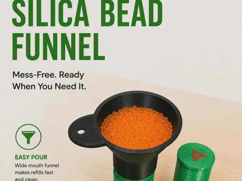 Silica Bead drier  Funnel Tool