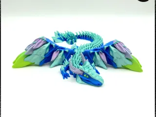 Big Glorious Dragon - Winged - Articulated - Multicolor
