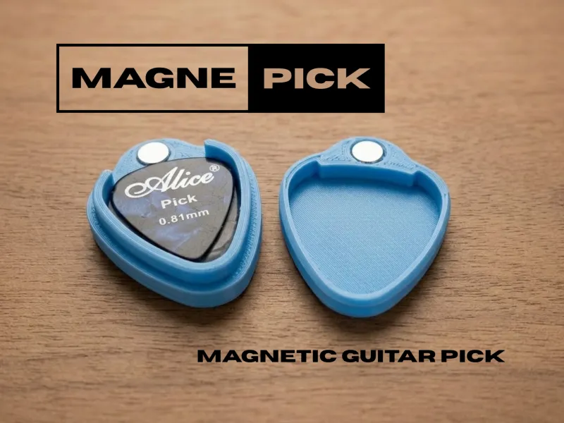 MAGNEPICK - حامل ريش الجيتار المغناطيسي البسيط