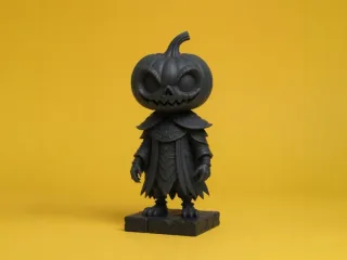 Pumpkin Head Warrior Figurine