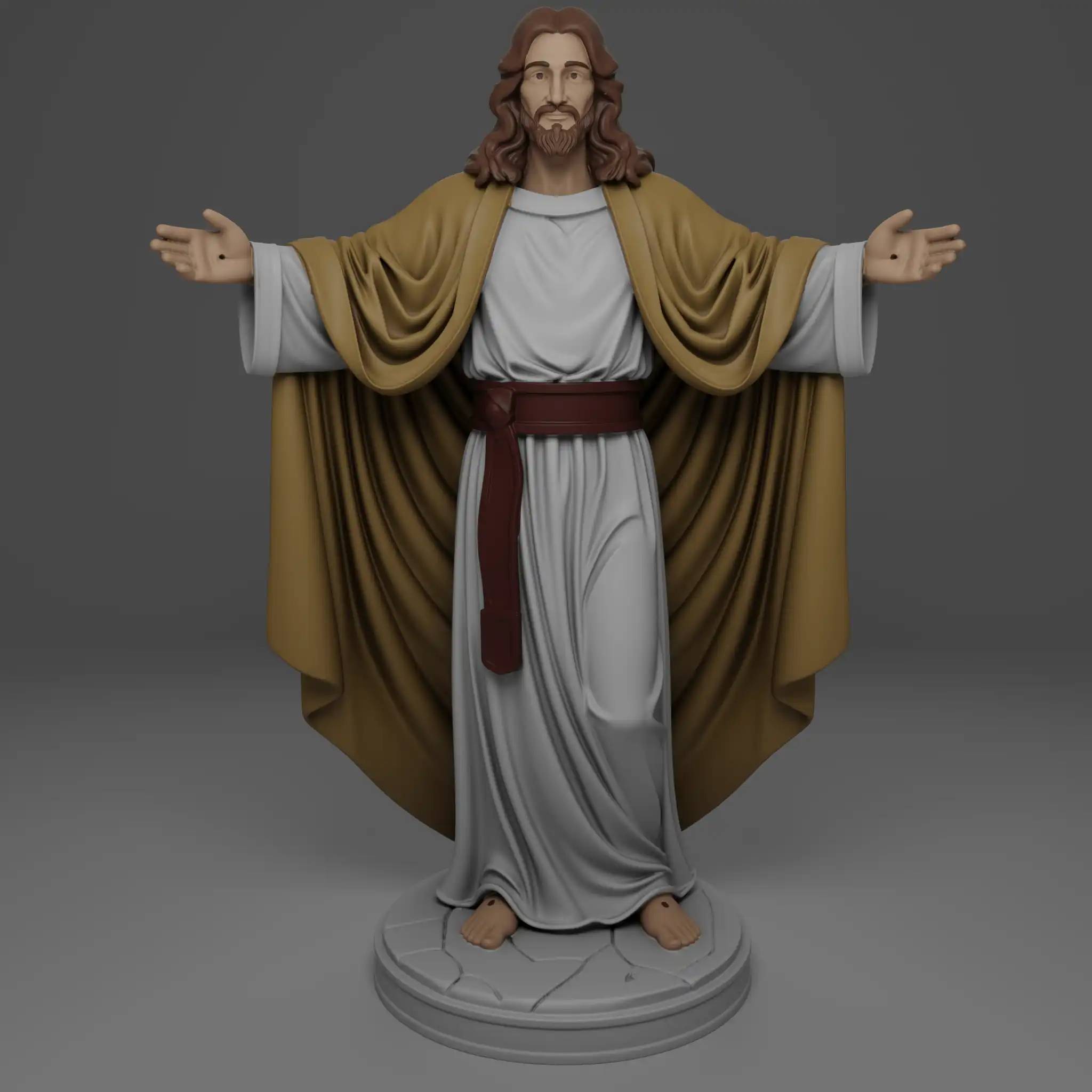 Jesus Christ Open Arms waiting you STL for 3D Printing