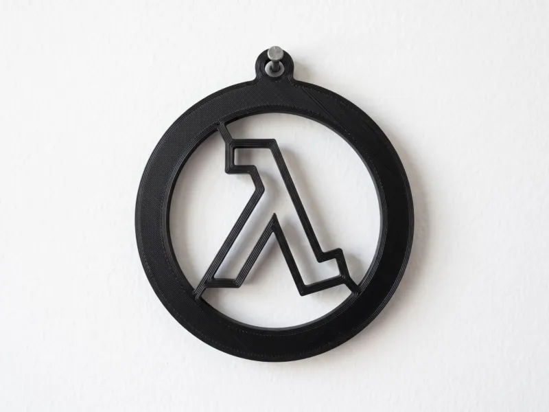 Half Life Lambda Symbol Wall Art