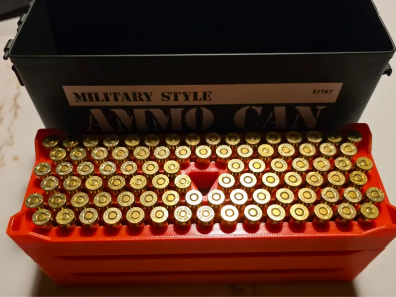 45 ACP Harbor Freight 30 Cal ammo can Organizer 360 Rounds