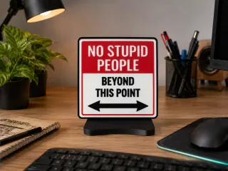 No Stupid people.