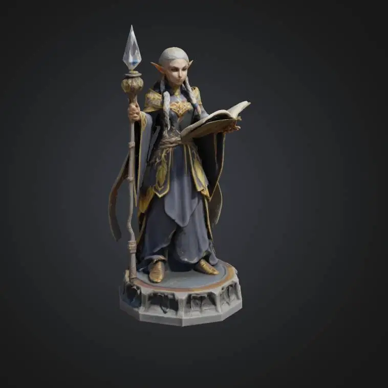 FREE high elf mage miniature addition to the free tower set