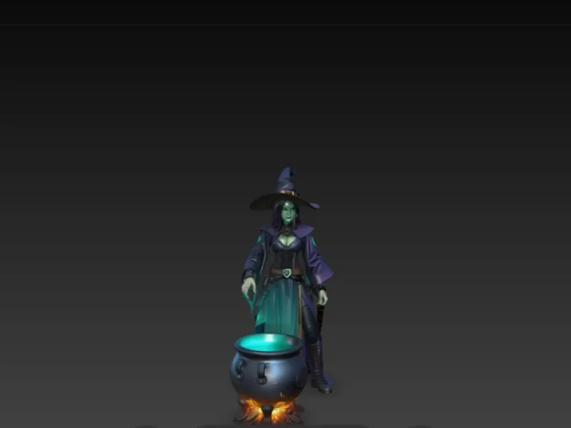 THE WITCH WITH THE CAULDRON 3