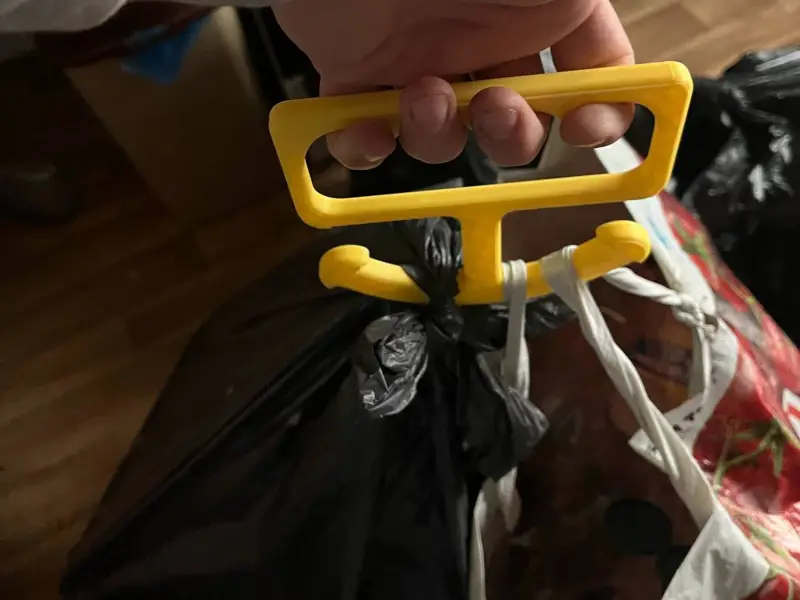 Supporto, maniglia per sacchetti di plastica o sacchi dell'immondizia