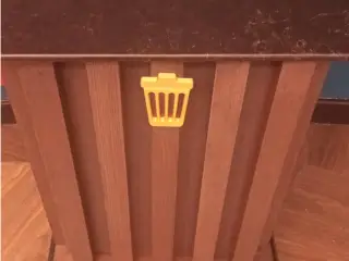 Trash can sign (Bin in the uk)
