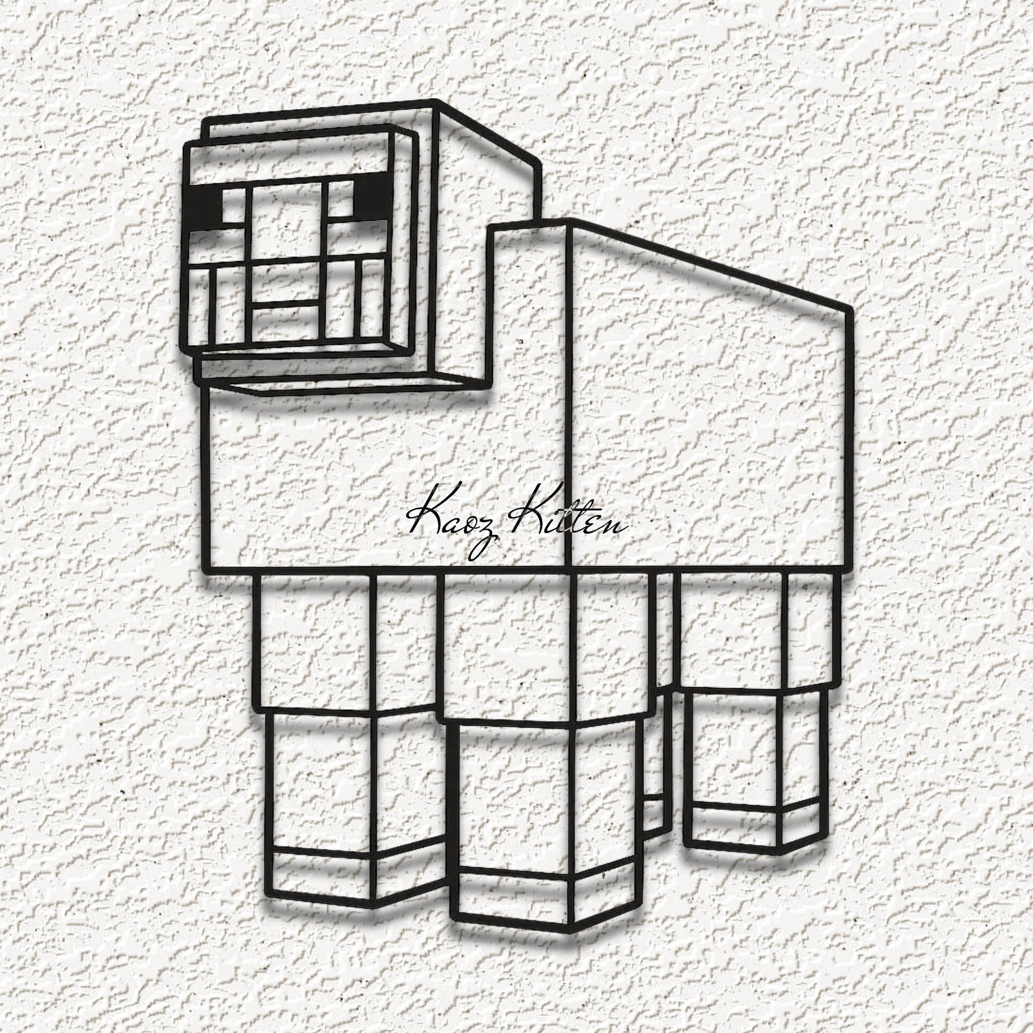 minecraft sheep wall art home decor