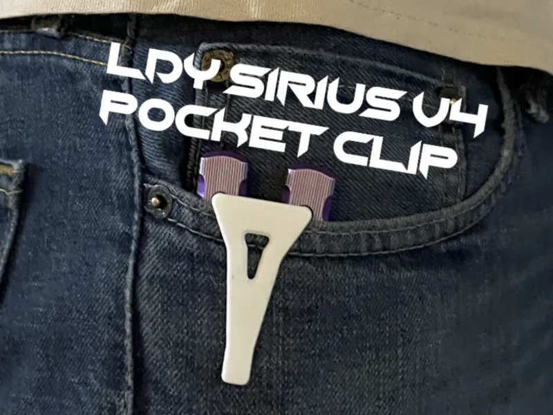 Clip de poche pour Balisong LDY Sirius V4