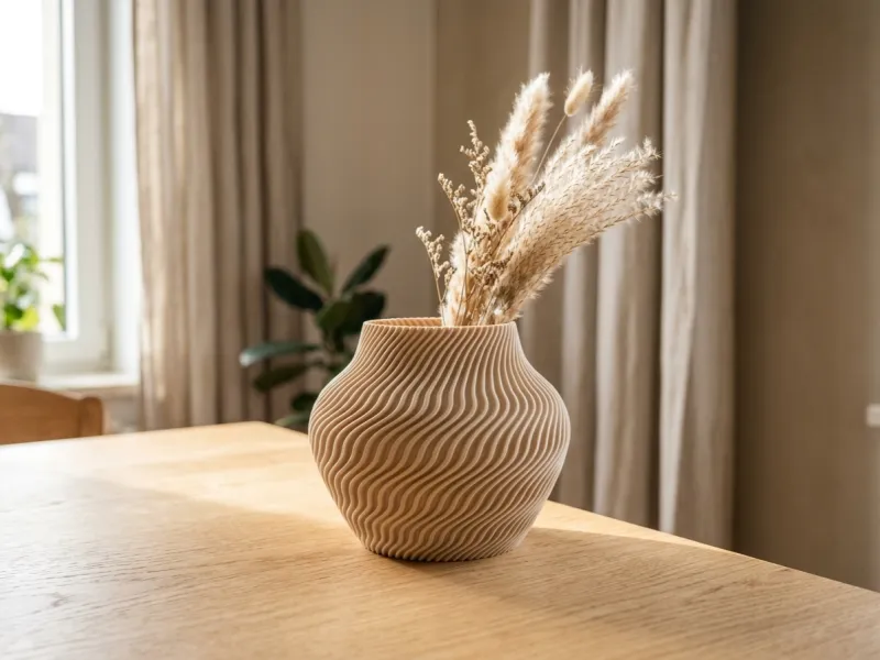 Modern Spiral Vortex Vase — Organic Wavy Planter