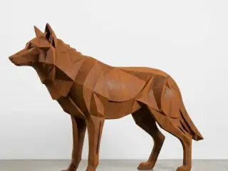 Lobo marrom - low poly