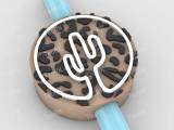 Straw Topper cactus - leopard background-0