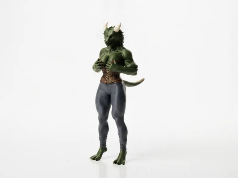 Monster Lady Figurine Fantasy Character 3D Printable