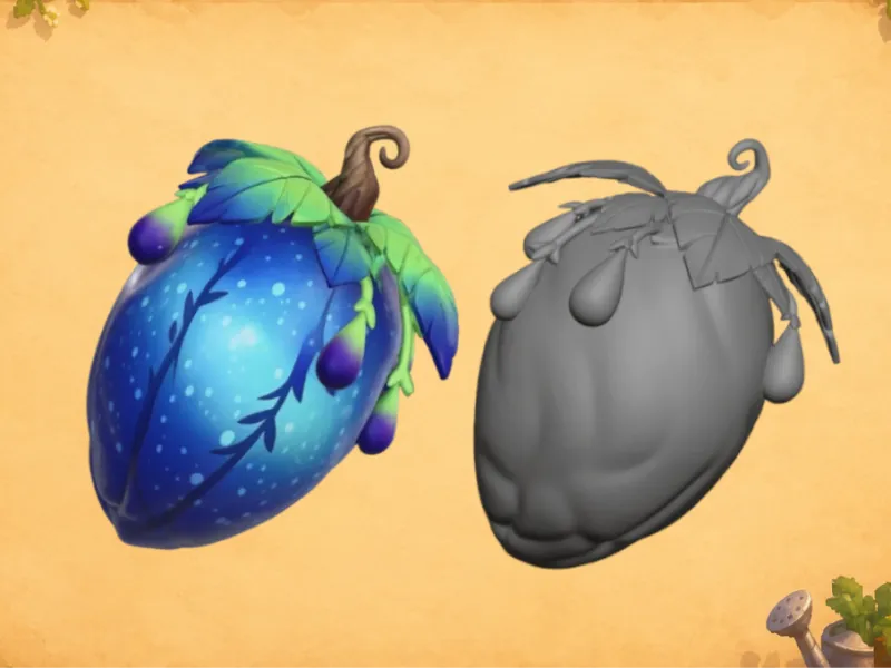 Stardew Valley Ancient Fruit Toy/Keychain Desk Decor