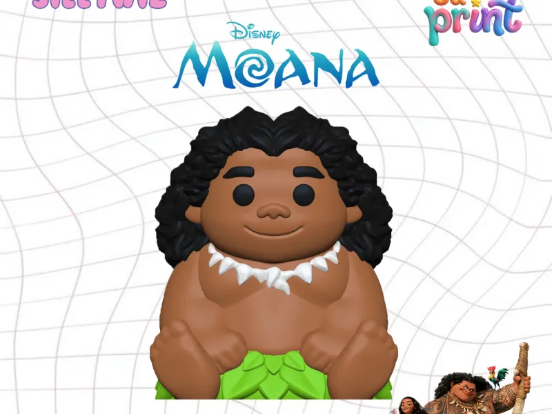 Baby Maui - Moana - Toy - Keyring - Charm - Support Free