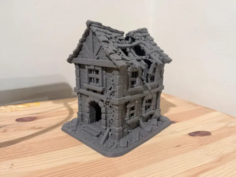 Ruined fantasy house - DND terrain