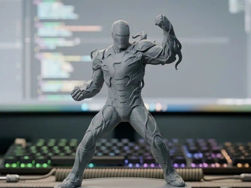 Iron Man infecté par un symbiote