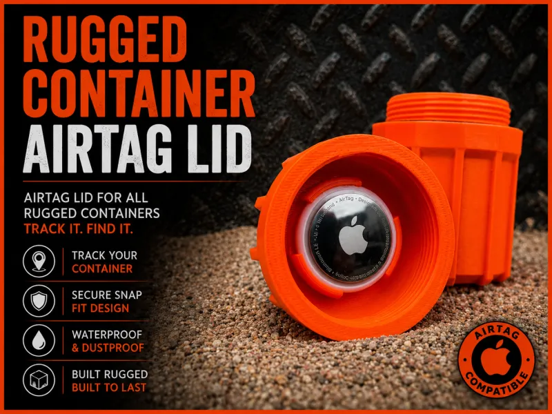 Robuuste Container AirTag Deksel