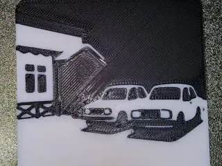 Cars in the village