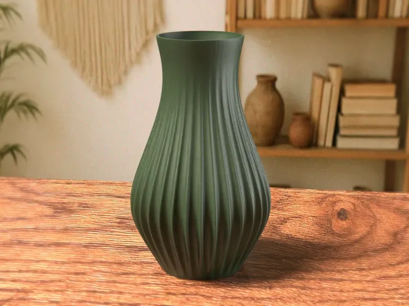 Vase - Modern Twisted Vase STL | Decorative Flower Vase