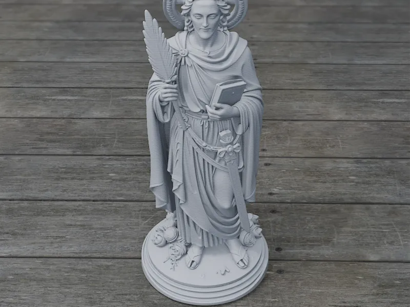 Heiliger Arcadius von Bourges - Andachtsstatue