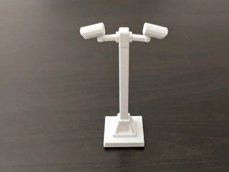Dual CCTV Camera Pole 1:32