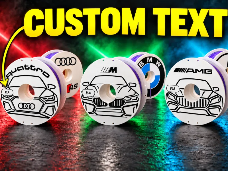 Custom Filament Spools - AUDI, BMW, MERCEDES