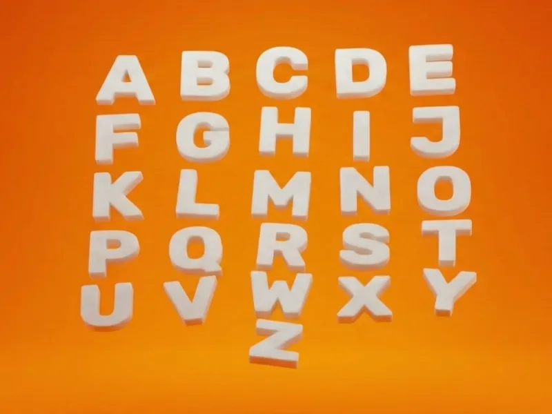 3D Alphabet (A-Z)