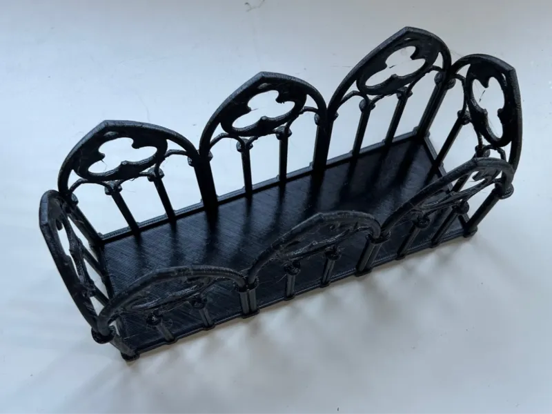 Desktop Organizer Gothic Stil Fenster Optik offen