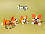 Un corgi sdraiato con articolazioni mobili-0