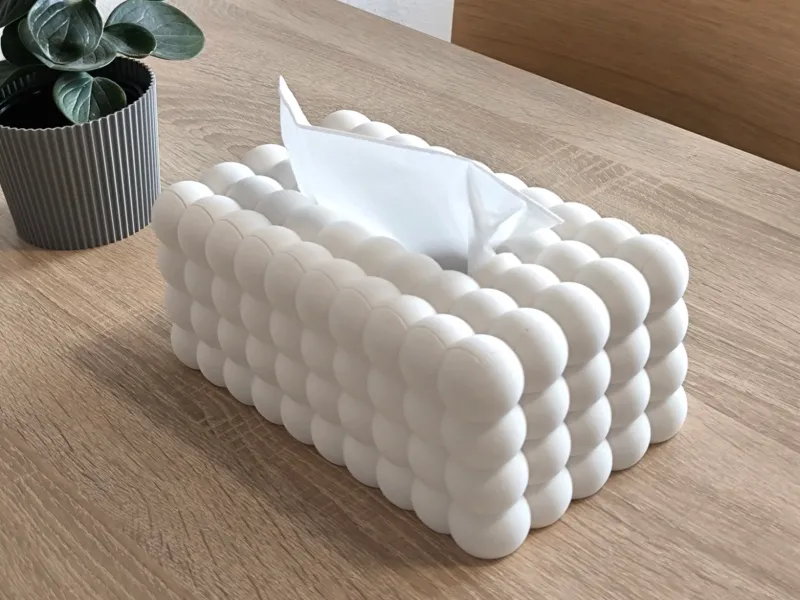 Bubble tissue box