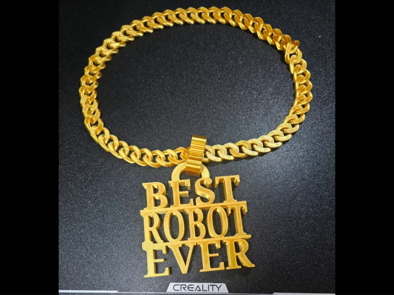 BEST ROBOT EVER Pendant Necklace Halloween Costume Jewelry