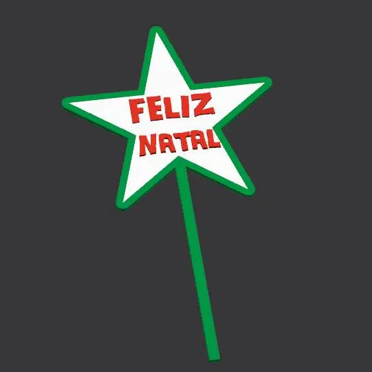 Estrela Decoração Feliz Natal