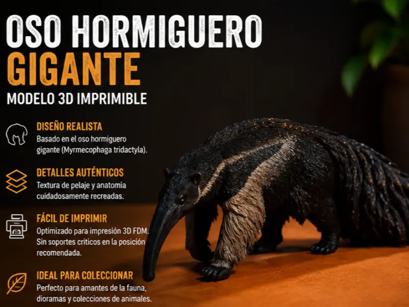 Oso Hormiguero Gigante / Jurumí – Fauna Paraguaya