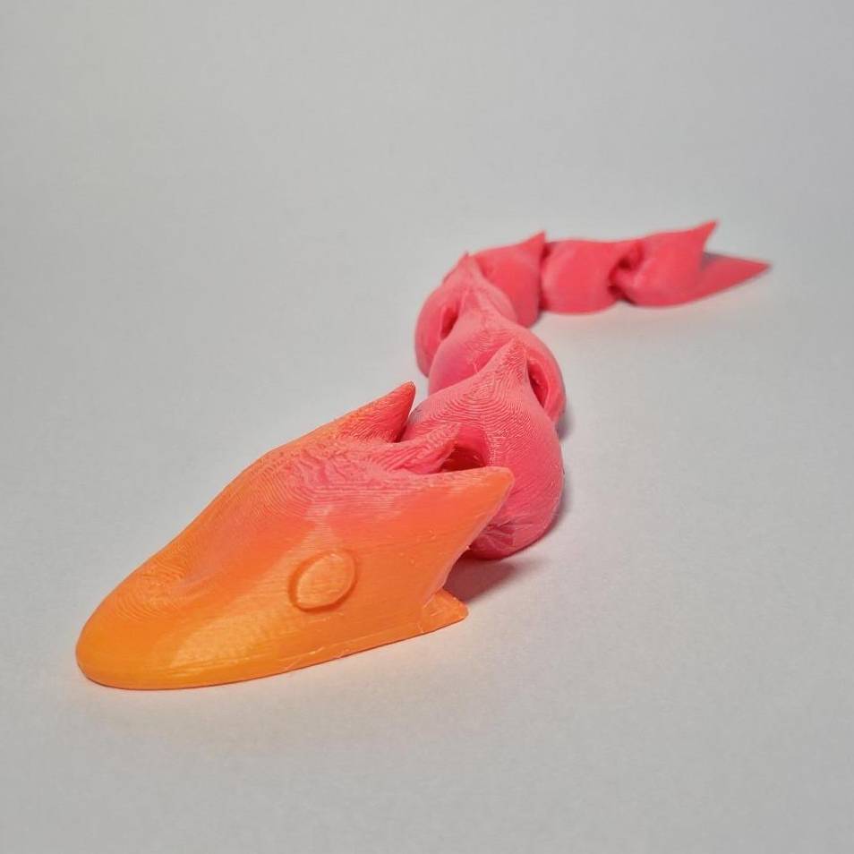 Smooth Dragon – Articulated Print in Place!