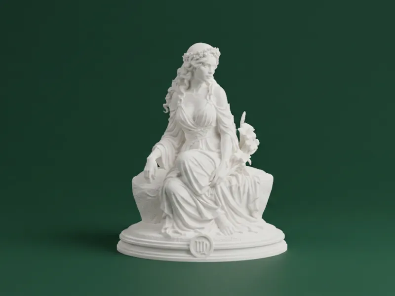 Zodiaque de la Vierge – Figurine de la Déesse Vierge
