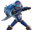 Azure Iceblade Warrior 3d model-0