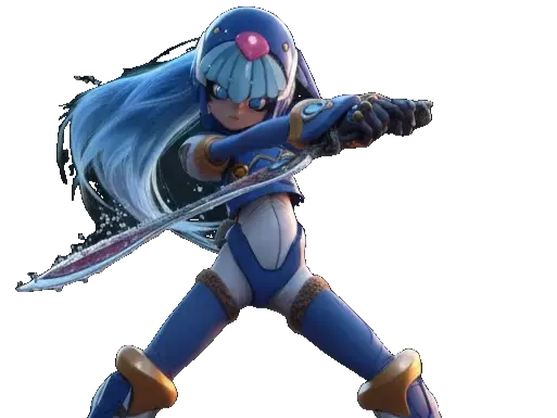 Azure Iceblade Warrior 3d model