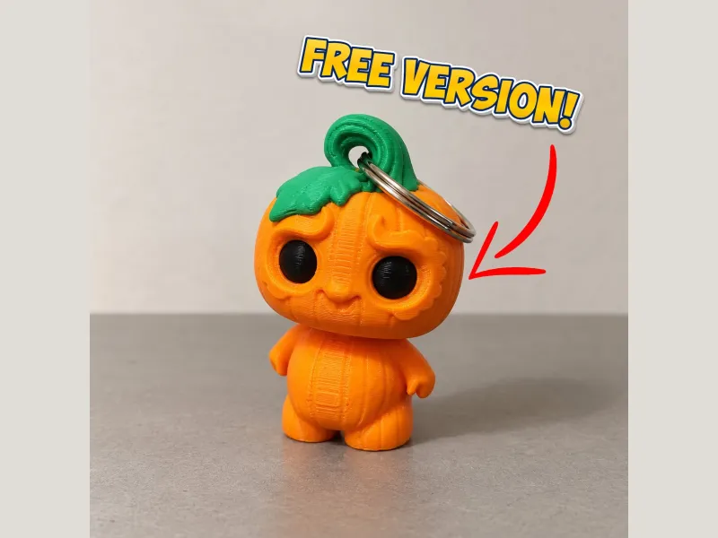 Pumpkin Imp Halloween Flexi Mini | Serev3D FREE Version