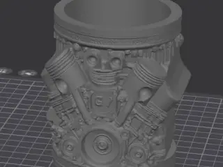 Engine pencil holder