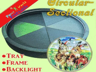 Circular Sectional Tray, Frame, Backlight