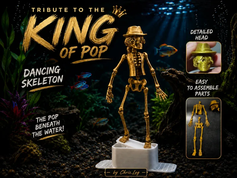 King of Pop - Dancing Skeleton